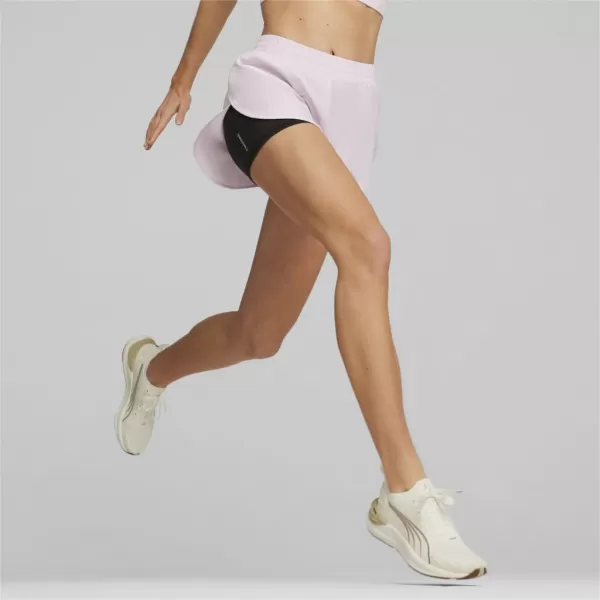  Damen-Shorts PUMA RUN FAV WOVEN 2IN1 SHORT W 523181-60 SCHWARZ 