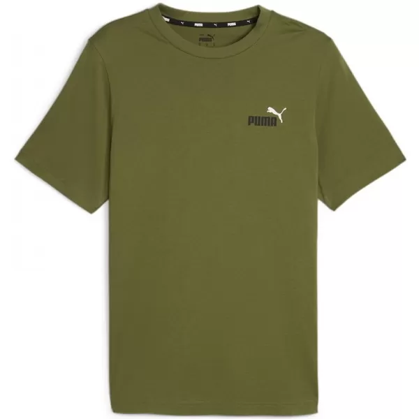  Herren-T-Shirt PUMA ESS+ 2 COL SMALL LOGO TEE 674470-33 GRÜN 