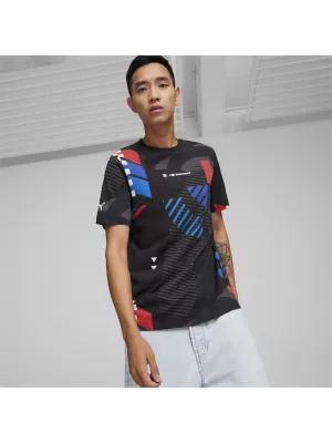 Herren-T-Shirt PUMA BMW MMS AOP TEE 624153-01 SCHWARZ