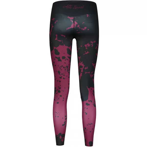  Lange Premium-Leggings für Damen ALTISPORT VOJ/ALW012LEG01 LILA/SCHWARZ 