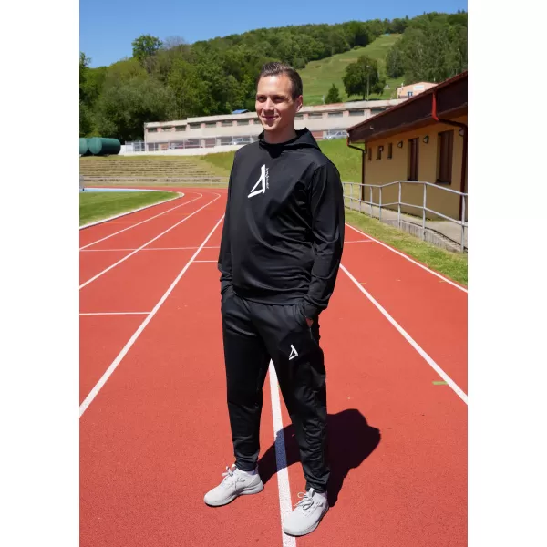  Unisex funkční tepláky premium ALTISPORT VOJ/ALM013TEP01 ČERNÁ 