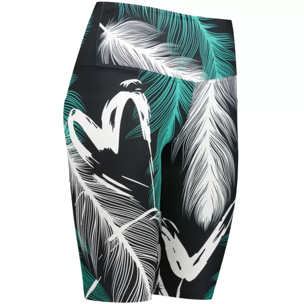  Damen-Leggings oberhalb des Knies Premium ALTISPORT VOJ/ALW001LEG02 SCHWARZ/TÜRKIS 