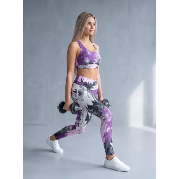  Lange Premium-Leggings für Damen ALTISPORT VOJ/ALW016LEG01 LILA 