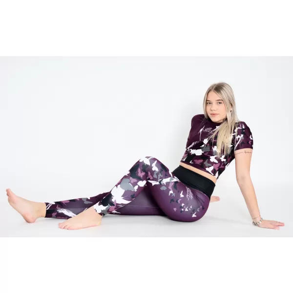  Lange Premium-Leggings für Damen ALTISPORT VOJ/ALW022LEG01 LILA 