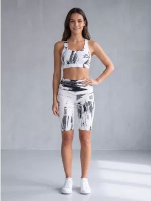 Dámské legíny nad kolena premium ALTISPORT VOJ/ALW010LEG02 BÍLÁ