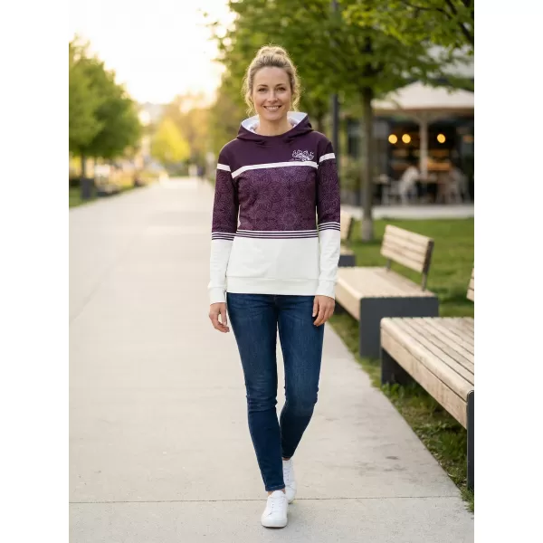  Premium-Sweatshirt für Damen ALTISPORT VOJ/ALW023MI01 LILA 
