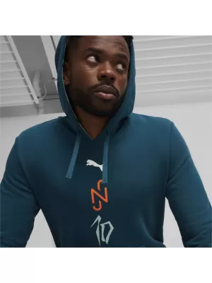 Herren-Sweatshirt PUMA NJR CREATIVITY LOGO HOODY 658955-13 BLAU