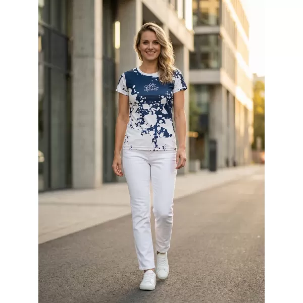  Hochwertiges Funktions-T-Shirt für Damen ALTISPORT VOJ/ALW012TR01 WEIß BLAU 