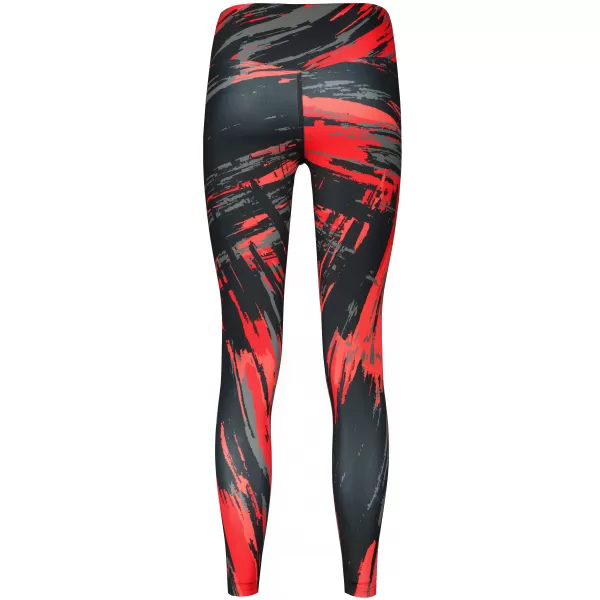  Lange Premium-Leggings für Damen ALTISPORT VOJ/ALW010LEG01 SCHWARZ UND ROT 