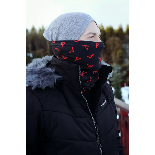  Halstuch ALTISPORT VOJ/ALU013NAK01 SCHWARZ UND ROT 