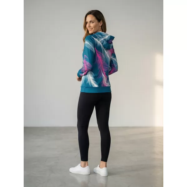 Hochwertiges Funktions-Sweatshirt für Damen ALTISPORT VOJ/ALW001MI01 PETROL/ROSA 