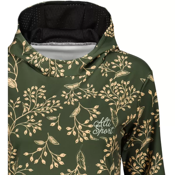  Hochwertiges Funktions-Sweatshirt für Damen ALTISPORT VOJ/ALW025MI01 MILITÄR 