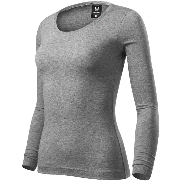  Damen-T-Shirt mit langen Ärmeln ALTISPORT NoPrint NP/ALW961 DUNKELGRAUE HIGHLIGHTS 