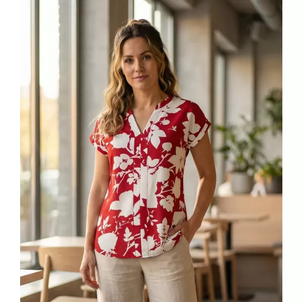  Damenbluse KIXMI SABINE BURGUND 