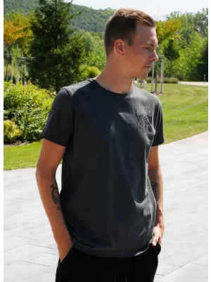 Herren-T-Shirt KIXMI SOREN DUNKELGRAU