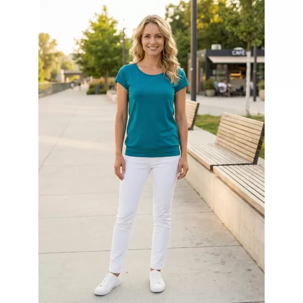  Damen-T-Shirt ALTISPORT NoPrint NP/ALW021 DUNKLES TÜRKIS 