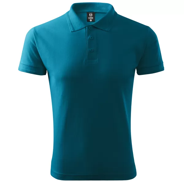  Herren-T-Shirt mit Kragen ALTISPORT NoPrint NP/ALM302 DUNKLES TÜRKIS 