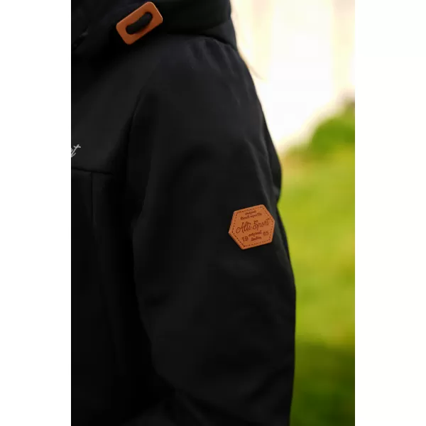  Softshell-Mantel für Damen ALTISPORT CIARA SCHWARZ/ROSA 