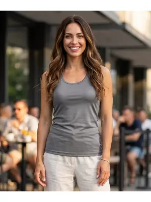 Funktions-Tanktop für Damen ALTISPORT NoPrint NP/ALW761 STAHLGRAU