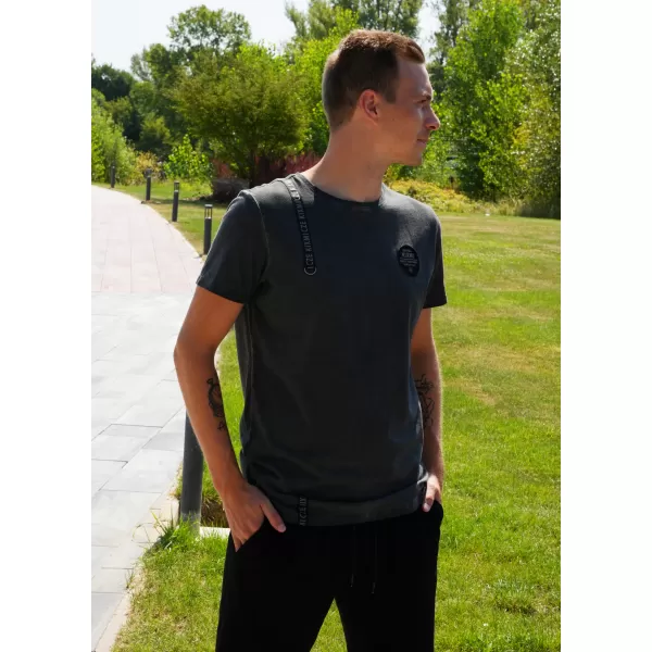  Herren-T-Shirt KIXMI SIMEON DUNKELGRAU 