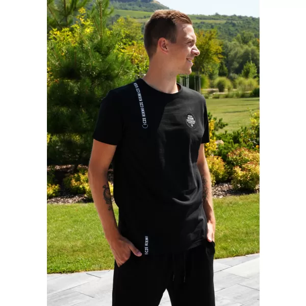  Herren-T-Shirt KIXMI SIMEON SCHWARZ 