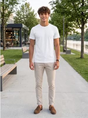Herren-T-Shirt ALTISPORT NoPrint NP/ALM921 WEIß