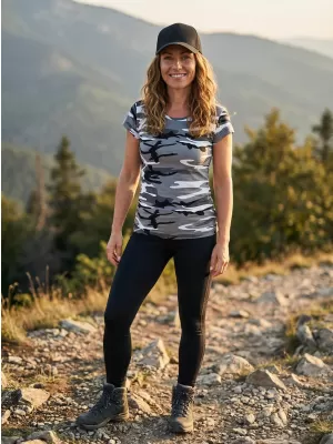 Damen-T-Shirt ALTISPORT NoPrint NP/ALW22C TARNGRAU