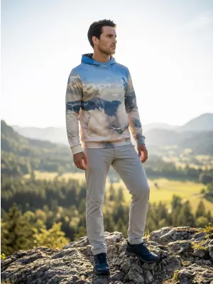 Hochwertiges Funktions-Sweatshirt für Herren ALTISPORT VOJ/ALM030MI01 BLAU