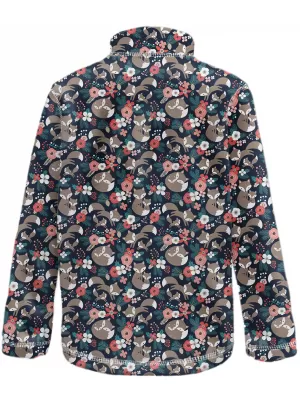Fleece-Sweatshirt für Kinder WAMU LIŠKY DUNKELBLAU