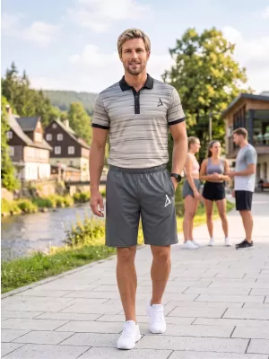 Hochwertige Funktionsshorts für Herren ALTISPORT VOJ/ALM013KRA01 GRAU