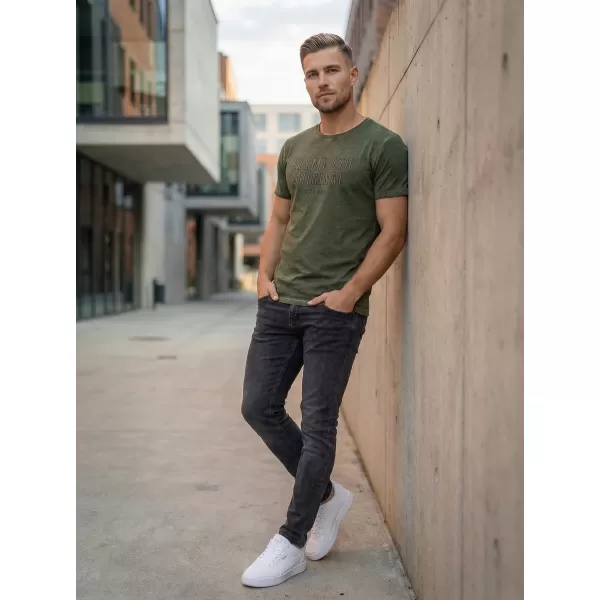  Herren-T-Shirt KIXMI SALEM KHAKI 