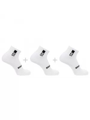 Socken SALOMON EVERYDAY ANKLE 3-PACK LC2086500 WEIß/WEIß/WEIß