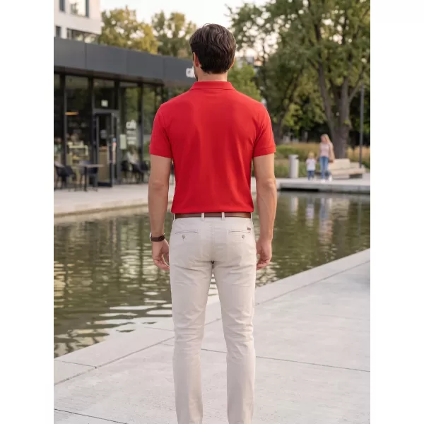 Herren-T-Shirt mit Kragen ALTISPORT NoPrint NP/ALM302 ROT 