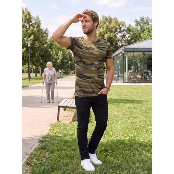  Herren-T-Shirt ALTISPORT NoPrint NP/ALM441 TARNGRÜN 