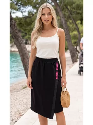 Damenrock KIXMI SIBILA SCHWARZ/ROSA