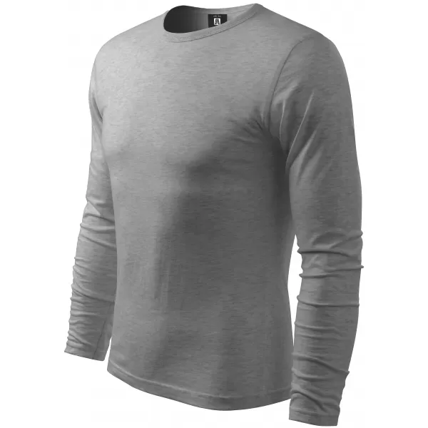  Herren-T-Shirt mit langen Ärmeln ALTISPORT NoPrint NP/ALM911 DUNKELGRAUE HIGHLIGHTS 
