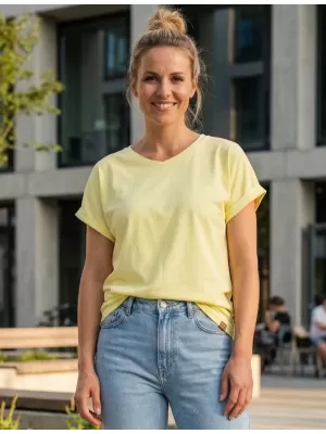 Damen-T-Shirt SAM 73 CAROLINA WT 908 HELLGELB