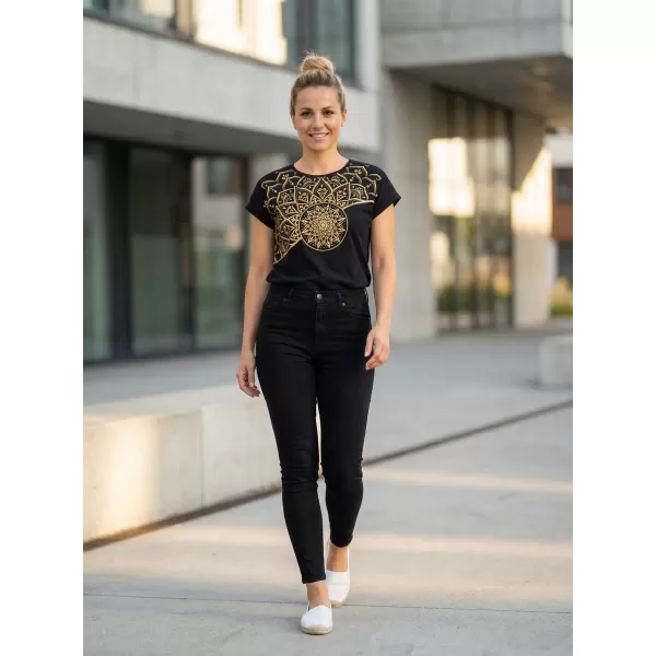  Damen-T-Shirt SAM 73 MILAGROS WT 911 SCHWARZ 