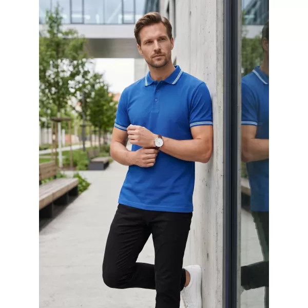  Herren-T-Shirt mit Kragen ALTISPORT NoPrint NP/ALM912 KÖNIGSBLAU 