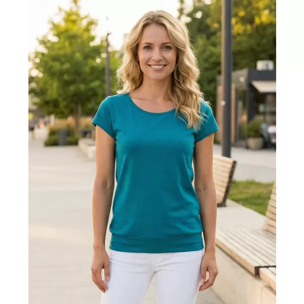  Damen-T-Shirt ALTISPORT NoPrint NP/ALW021 DUNKLES TÜRKIS 