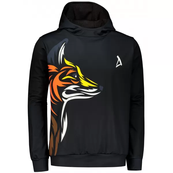  Hochwertiges Funktions-Sweatshirt für Herren ALTISPORT VOJ/ALM029MI01 SCHWARZ-ORANGE 