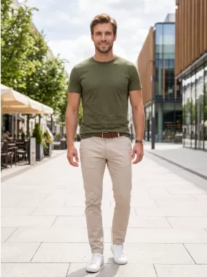 Herren-T-Shirt ALTISPORT NoPrint NP/ALM921 MILITÄR