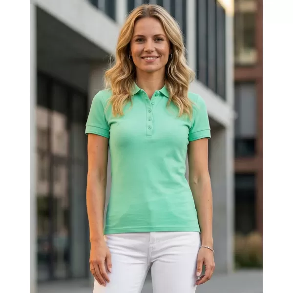  Damen-T-Shirt mit Kragen ALTISPORT NoPrint NP/ALW012 MINZE 