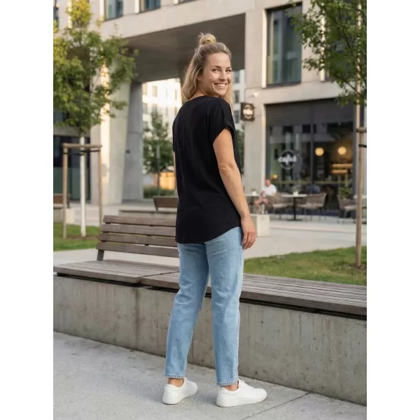  Damen-T-Shirt SAM 73 CAROLINA WT 908 SCHWARZ 