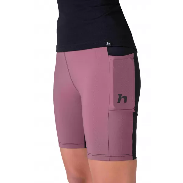  Kurze Leggings für Damen HANNAH LIS PRO ANTHRAZIT/ROAN ROUGE 