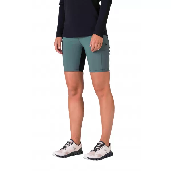 Kurze Leggings für Damen HANNAH LIS PRO ANTHRAZIT/URBAN-CHIC 