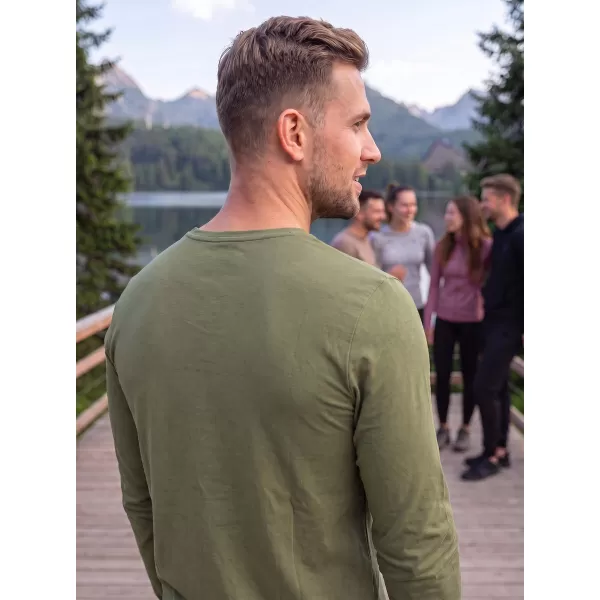  Herren-T-Shirt mit langen Ärmeln ALTISPORT NoPrint NP/ALM911 KHAKI 