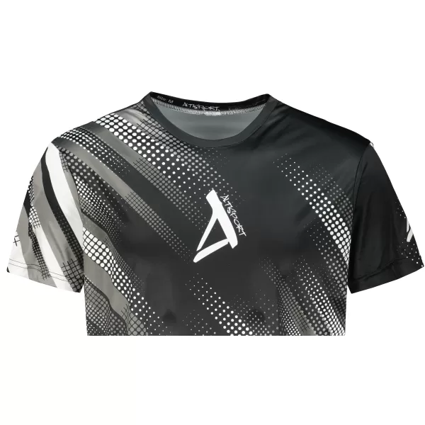  Funktionelles Premium-T-Shirt für Herren ALTISPORT VOJ/ALM028TR01 SCHWARZ UND WEIß 