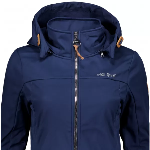  Softshell-Mantel für Damen ALTISPORT CIARA DUNKELBLAU 