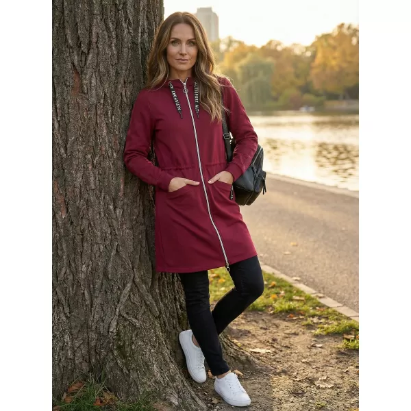  Damen-Sweatshirt ALTISPORT CELIA BURGUND 